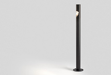 BUITENVERLICHTING: Tuinpaal, LED, rond, zwart